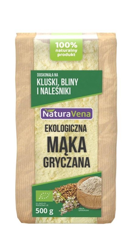 MĄKA GRYCZANA JASNA BIO 500 g - NATURAVENA #1