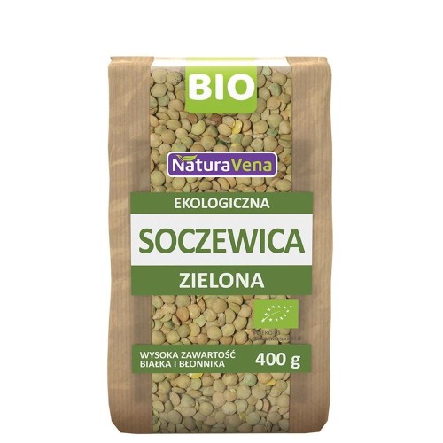 SOCZEWICA ZIELONA BIO 400 g - NATURAVENA #1