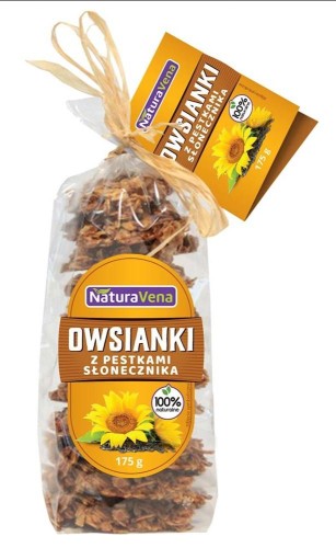 CIASTKA OWSIANKI Z PESTKAMI SŁONECZNIKA 175 g - NATURAVENA #1