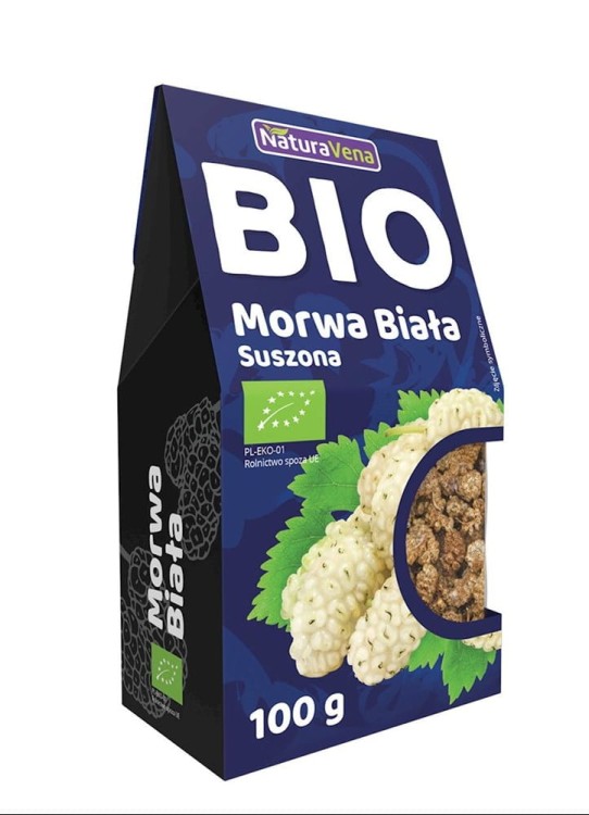 MORWA BIAŁA SUSZONA BIO 100 g - NATURAVENA #1
