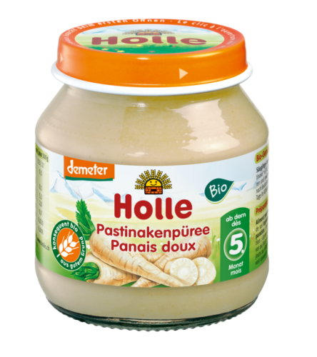 PUREE Z PASTERNAKA BEZ DODATKU CUKRÓW BEZGLUTENOWE OD 5 MIESIĄCA DEMETER BIO 125 g (SŁOIK) - HOLLE #1