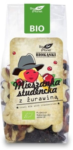 Mieszanka studencka z żurawiną Bio 150g - Bio Planet #1