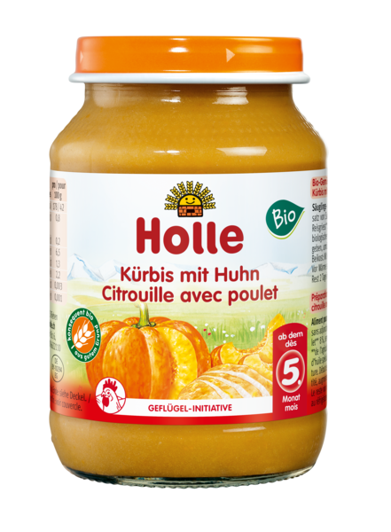 DYNIA Z KURCZAKIEM BEZ DODATKU CUKRÓW BEZGLUTENOWE OD 5 MIESIĄCA BIO 190 g (SŁOIK) - HOLLE #1