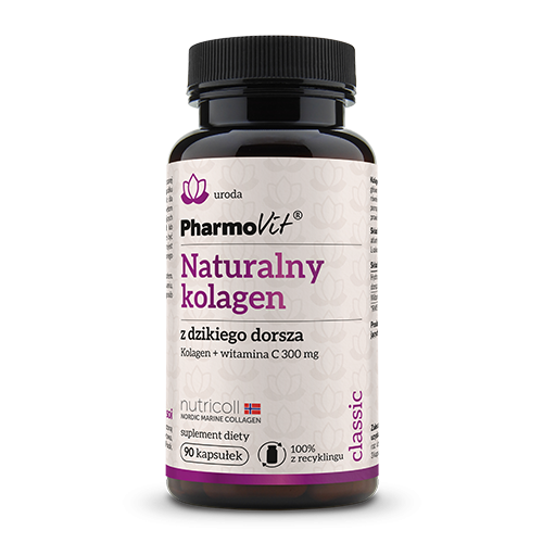 KOLAGEN Z DZIKIEGO DORSZA Z WITAMINĄ C BEZGLUTENOWY 90 KAPSUŁEK 36 g - PHARMOVIT (CLASSIC) #1