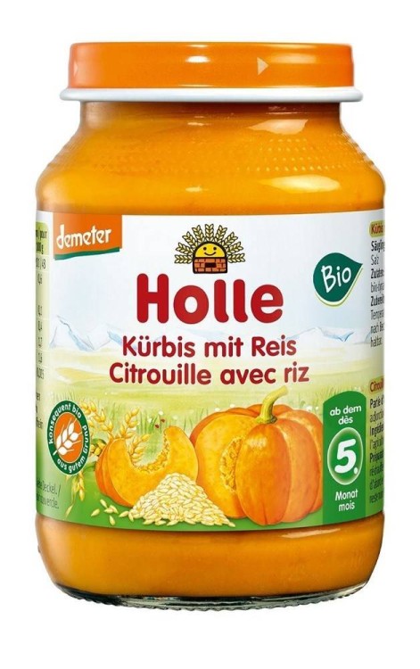 DYNIA - RYŻ BEZ DODATKU CUKRÓW BEZGLUTENOWE OD 5 MIESIĄCA DEMETER BIO 190 g (SŁOIK) - HOLLE #1