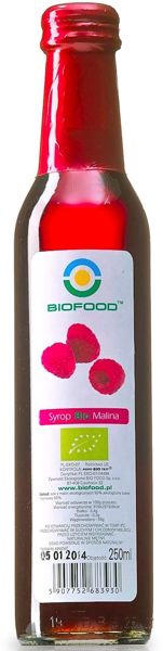 Syrop malinowy Bio 250 ml - Bio Food #1