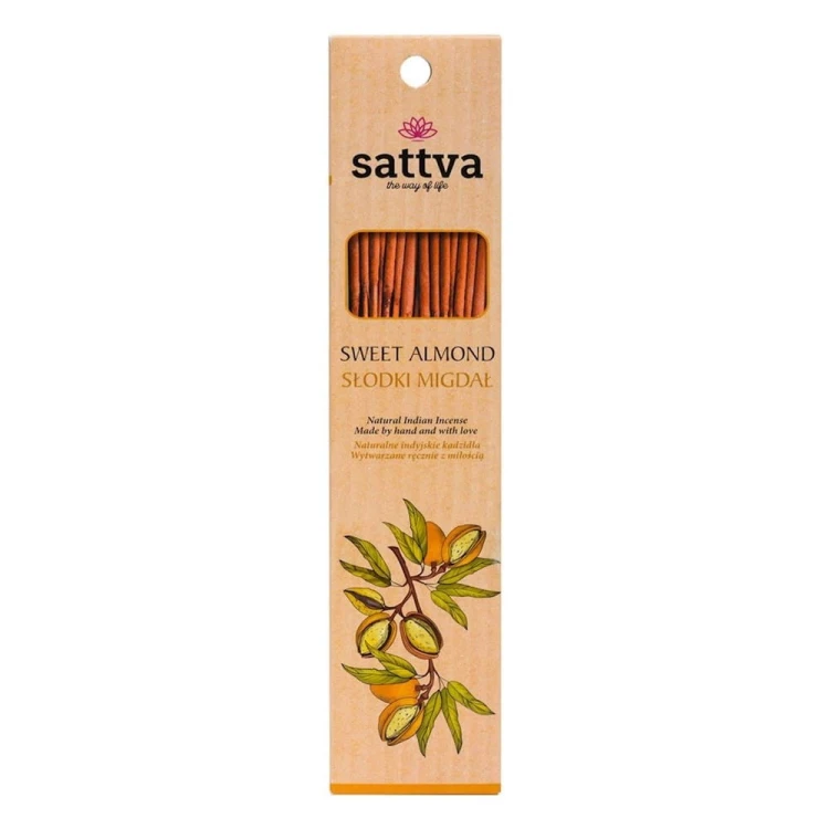 KADZIDŁO INDYJSKIE SŁODKI MIGDAŁ (15 szt.) 30 g - SATTVA #1