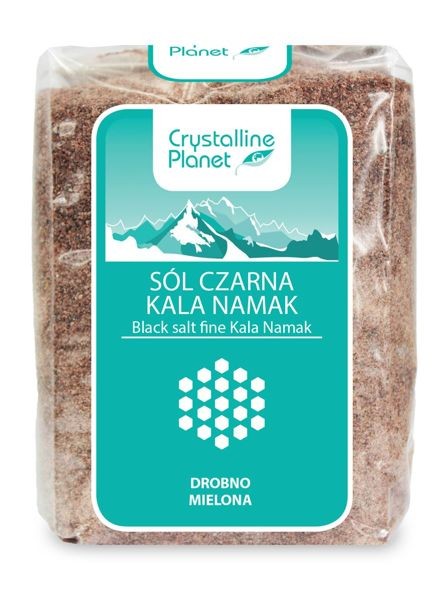 Sól czarna kala namak drobno mielona Bio 600g - Crystaline Planet  #1