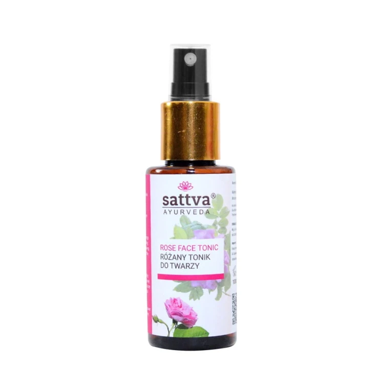 TONIK DO TWARZY RÓŻANY 100 ml - SATTVA #1