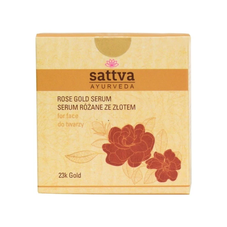 SERUM DO TWARZY RÓŻANE ZE ZŁOTEM 15 ml - SATTVA #1