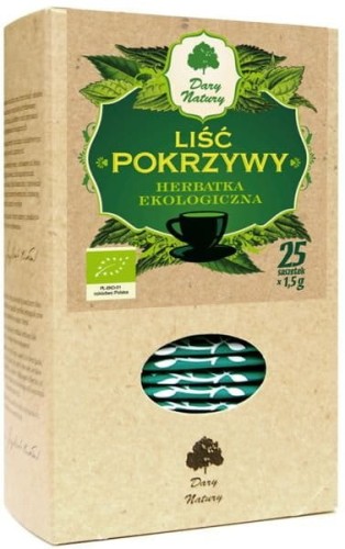 Herbatka Liść Pokrzywy Bio (25x1,5g) - Dary Natury #1