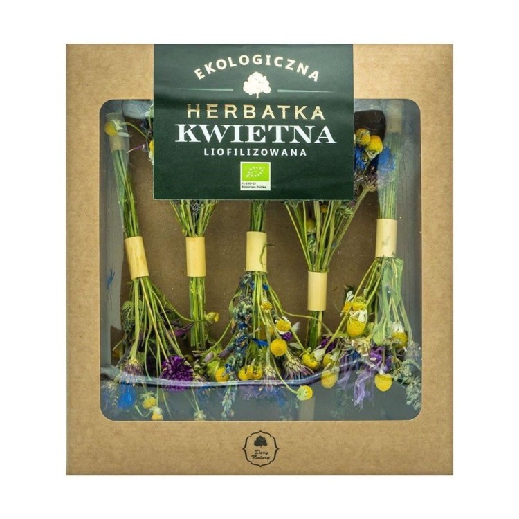 HERBATKA KWIETNA LIOFILIZOWANA BIO (5 x 2,5 g) 12,5 g - DARY NATURY #1