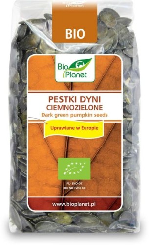 Pestki dyni ciemnozielone uprawiane w Europie BIO 350g - Bio Planet #1