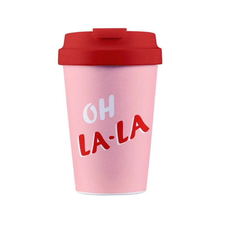 KUBEK PODRÓŻNY Z TWORZYWA PLA OH LA - LA 350 ml - CHIC-MIC #1