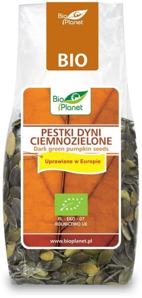 Pestki dyni ciemnozielone uprawiane w Europie BIO 150g - Bio Planet #1