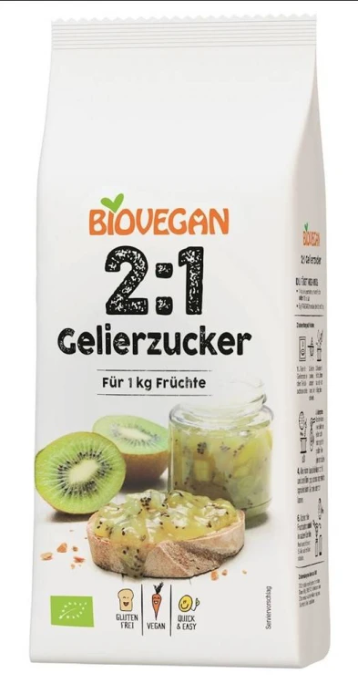 CUKIER ŻELUJĄCY 2:1 BIO 500 g - BIOVEGAN #1