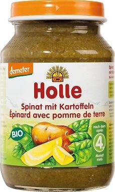 SZPINAK Z ZIEMNIAKIEM OD 5 MIESIĄCA DEMETER BIO 190 g (SŁOIK) - HOLLE #1