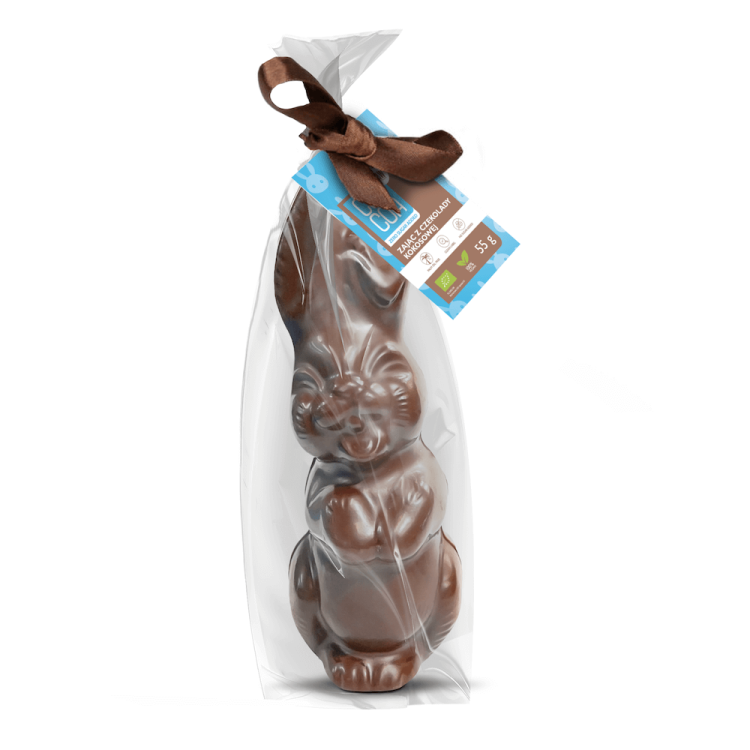 ZAJĄC Z CZEKOLADY KOKOSOWEJ BEZ DODATKU CUKRÓW BIO 55 g - COCOA #1