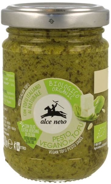 Pesto Bazyliowe  z tofu wegańskim Bio 130g - Alce Nero  #1