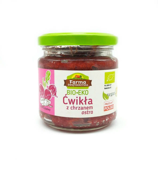 Bio ćwikła z chrzanem ostra 160g #1