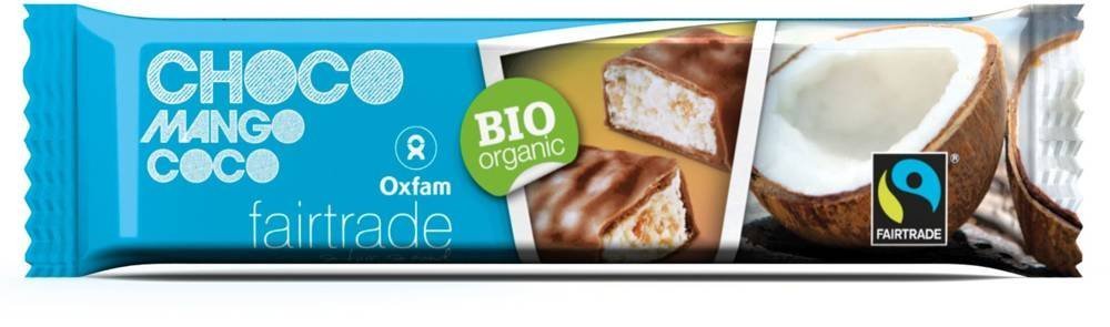  Baton kokos - mango w  polewie czekoladowej BIO 33g - Oxfam