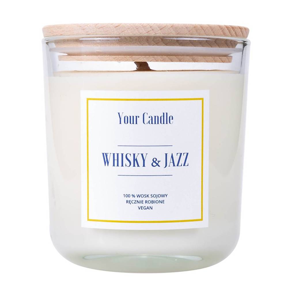  Świeca sojowa whisky & jazz 210 ml - YOUR CANDLE