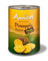 Ananas plastry (puszka) BIO 400g - Amaizin