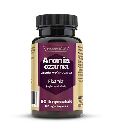 Aronia czarna ekstrakt bezglutenowy 60 kapsułek 27g - Prarmovit