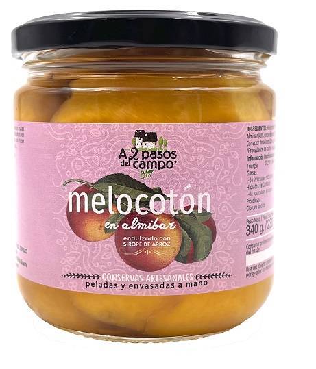 Brzoskwinie w syropie ryżowym BIO bezglutenowe 340g (230g) - A2 Pasos Del Campo
