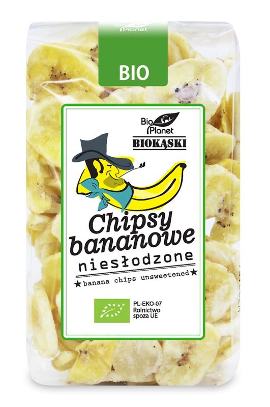 Chipsy bananowe niesłodzone Bio 150g - Bio planet