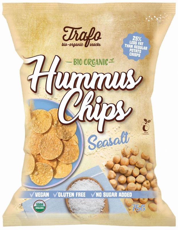 Chipsy z ciecierzycy z solą morską Bio 75 g - Trafo