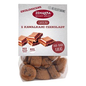 Ciasteczka z kawałkami czekolady bezgl. BIO 100g- Zemanka