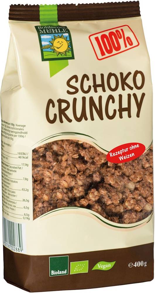 Crunchy czekoladowe BIO 400 g - BOHLSENER MUEHLE