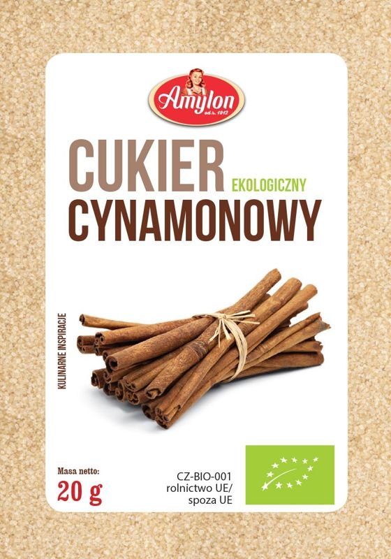 Cukier cynamonowy BIO 20g  - Amylon