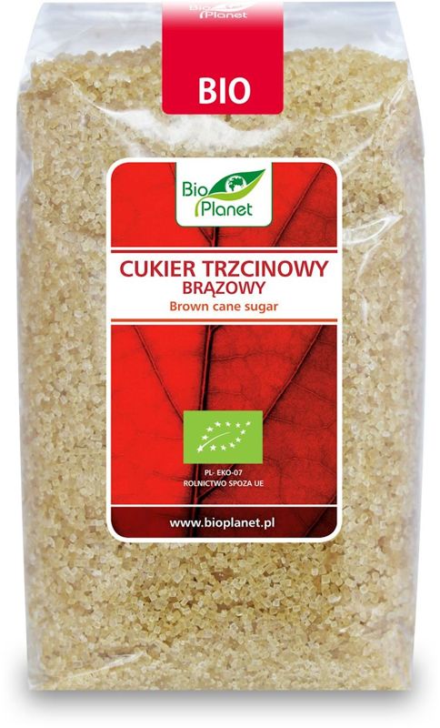 Cukier trzcinowy brązowy BIO 500g - Bio Planet