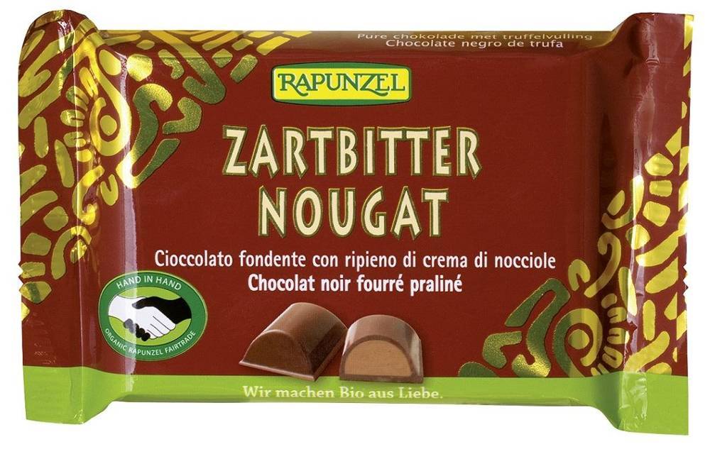 Czekolada gorzka nugatowa BIO 100g -  Rapunzel