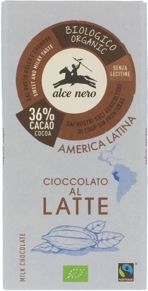 Czekolada mleczna Fair Trade BIO 100g - Alce Nero