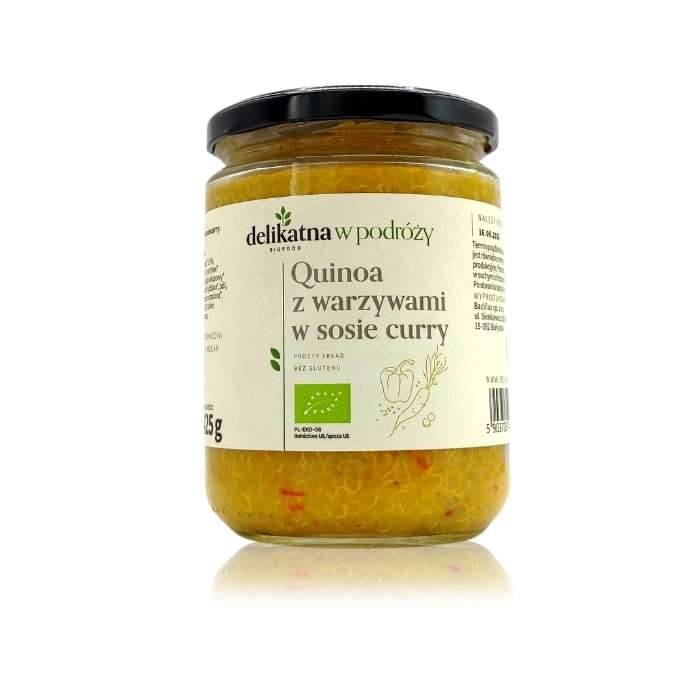 Danie quinoa z warzywami w sosie curry bezgluetenowe BIO 425g - Delikatna W Podróży