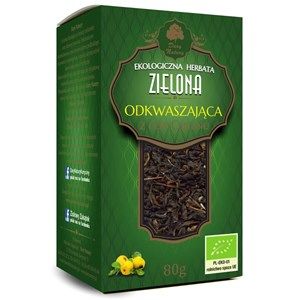 Ekologiczna herbata zielona z Gór Cejlonu odkwaszająca 80g -Dary Natury