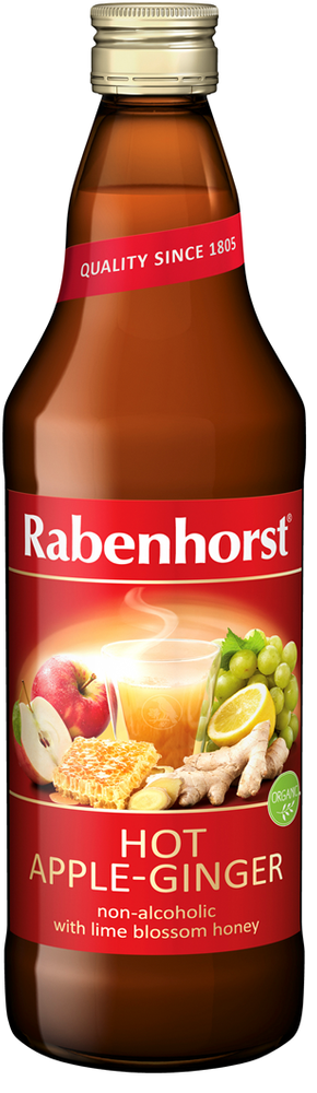 Grzaniec bezalkoholowy jabłko - imbir - miód lipowy BIO 750ml - Rabenhorst