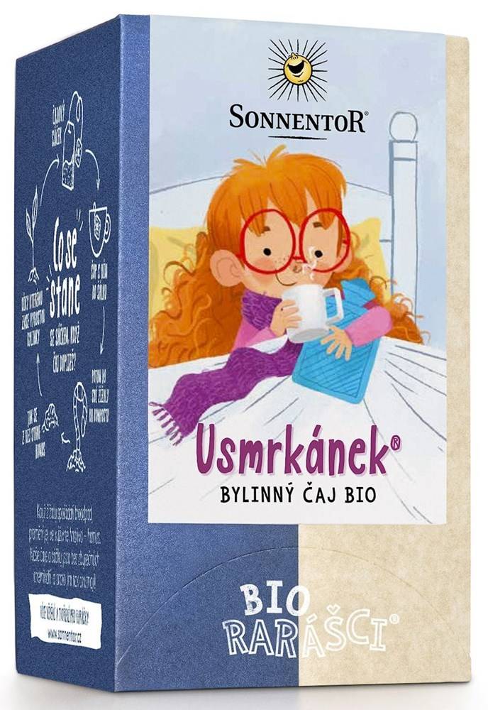 HERBATKA ZIOŁOWA DLA DZIECI POLECANA PRZY GRYPIE OD 12 MIESIĄCA BIO (18 x 1,2 g) 21,6 g - SONNENTOR