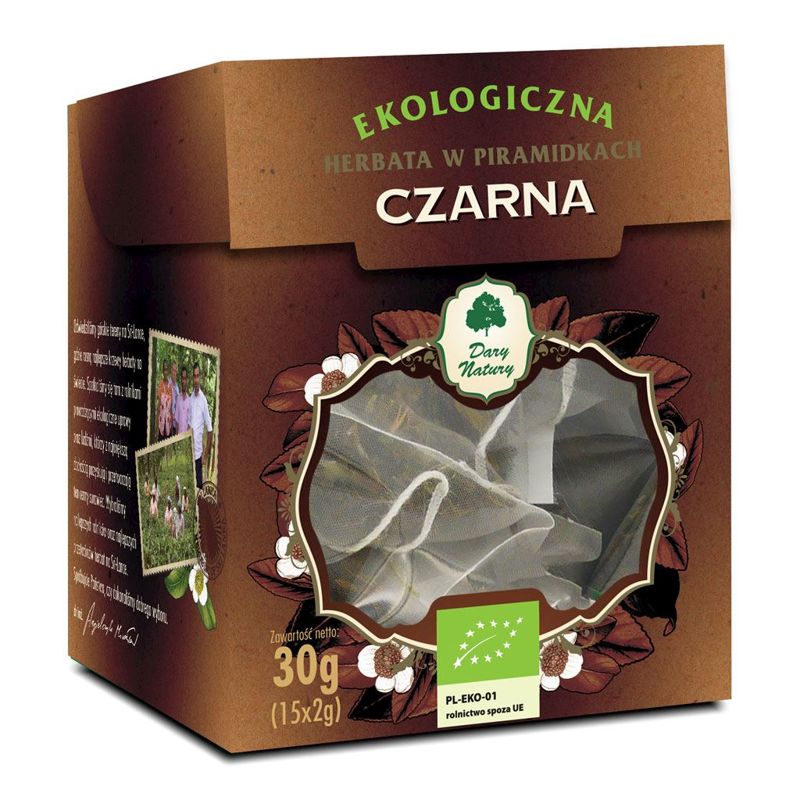 Herbata czarna piramidki Bio (12x2 g) - Dary Natury