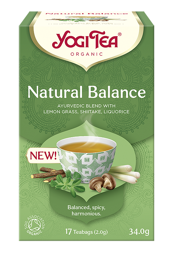 Herbatka naturalna równowaga z shiitake (Natural Balance) BIO (17 x 2g) 34g - Yogi Tea