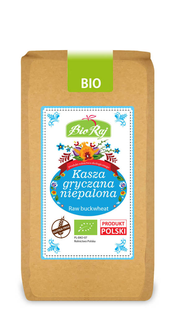 Kasza gryczana niepalona bezglutenowa BIO 500 g - BIO RAJ