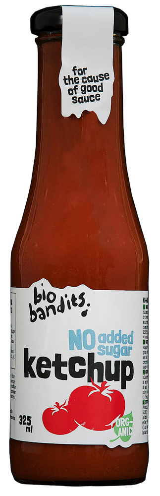 Ketchup bez dodatku cukrów BIO 325ml - Bio Bandits