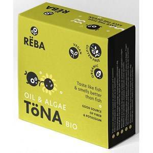 Konserwa wegańska a'la tuńczyk w oleju słonecznikowym BIO bezglutenowa 150g - Reba