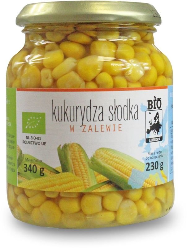 Kukurydza konserwowa w słoiku BIO 230g Bio Planet