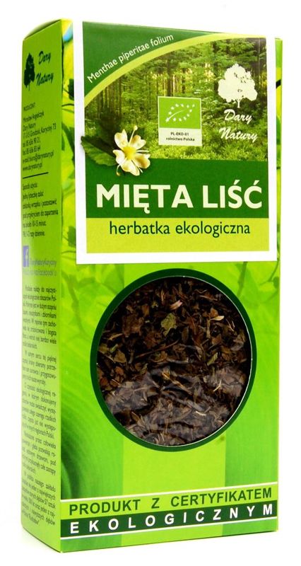 Liść mięty BIO 25g Dary Natury
