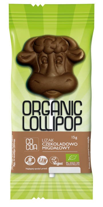 Lizaki czekoladowo - migdałowy bezglutenowy BIO 15g - Cocoa