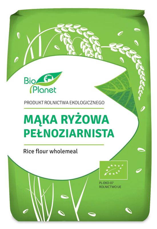 Mąka ryżowa pełnoziarnista BIO 1kg - Bio Planet